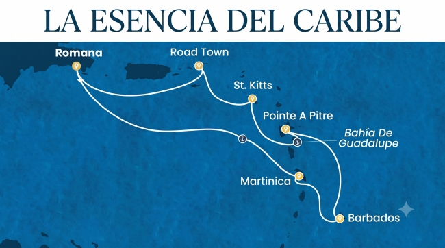CARIBE SIN VISA con Crucero - 14 Enero 2027