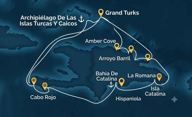 CARIBE SIN VISA con Crucero - 18 Febrero 2027